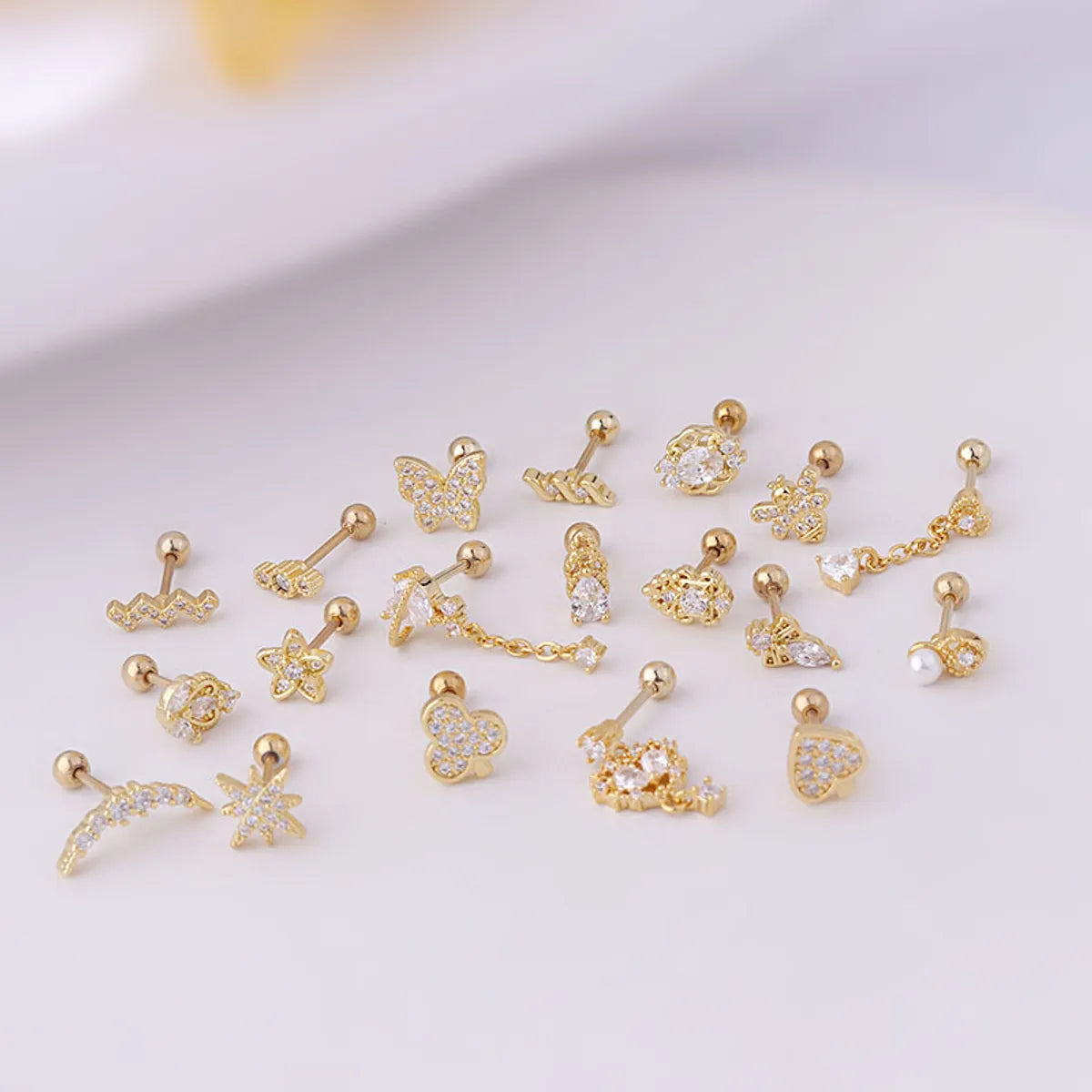 Fashion Geometric Plating Metal Ear Studs