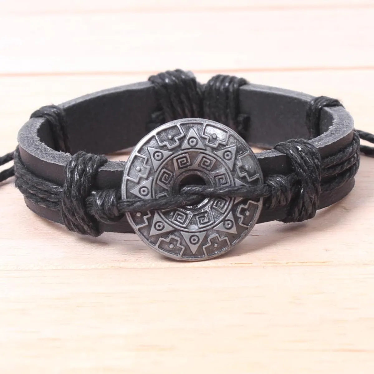 Star Anise Chinese Element Retro Leather Bracelet Wholesale