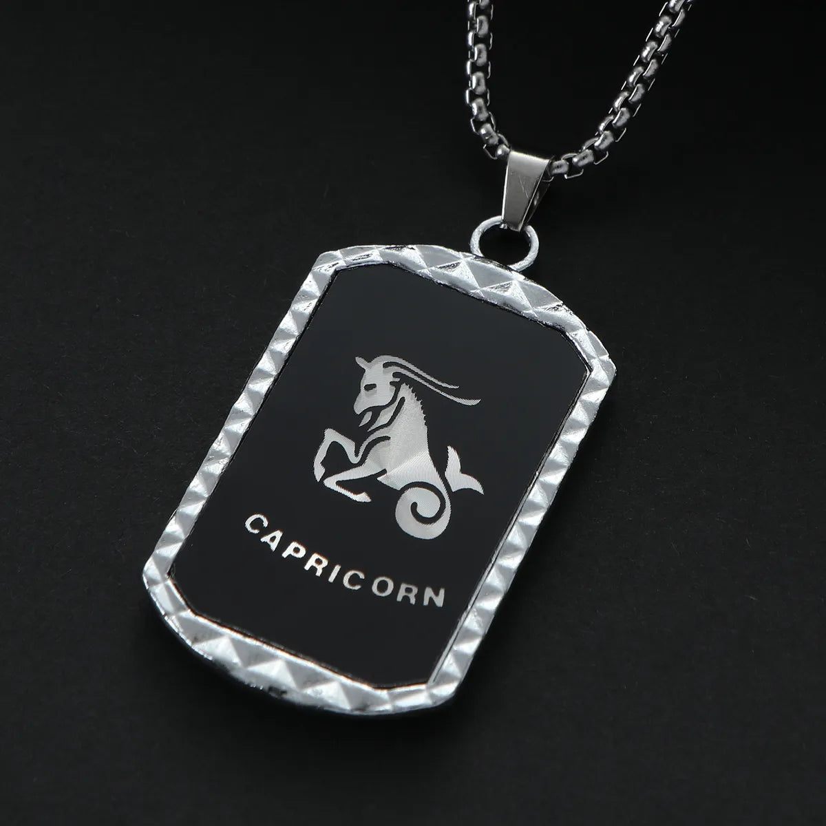 Steel Exaggerated Funny Constellation Pendant Necklace