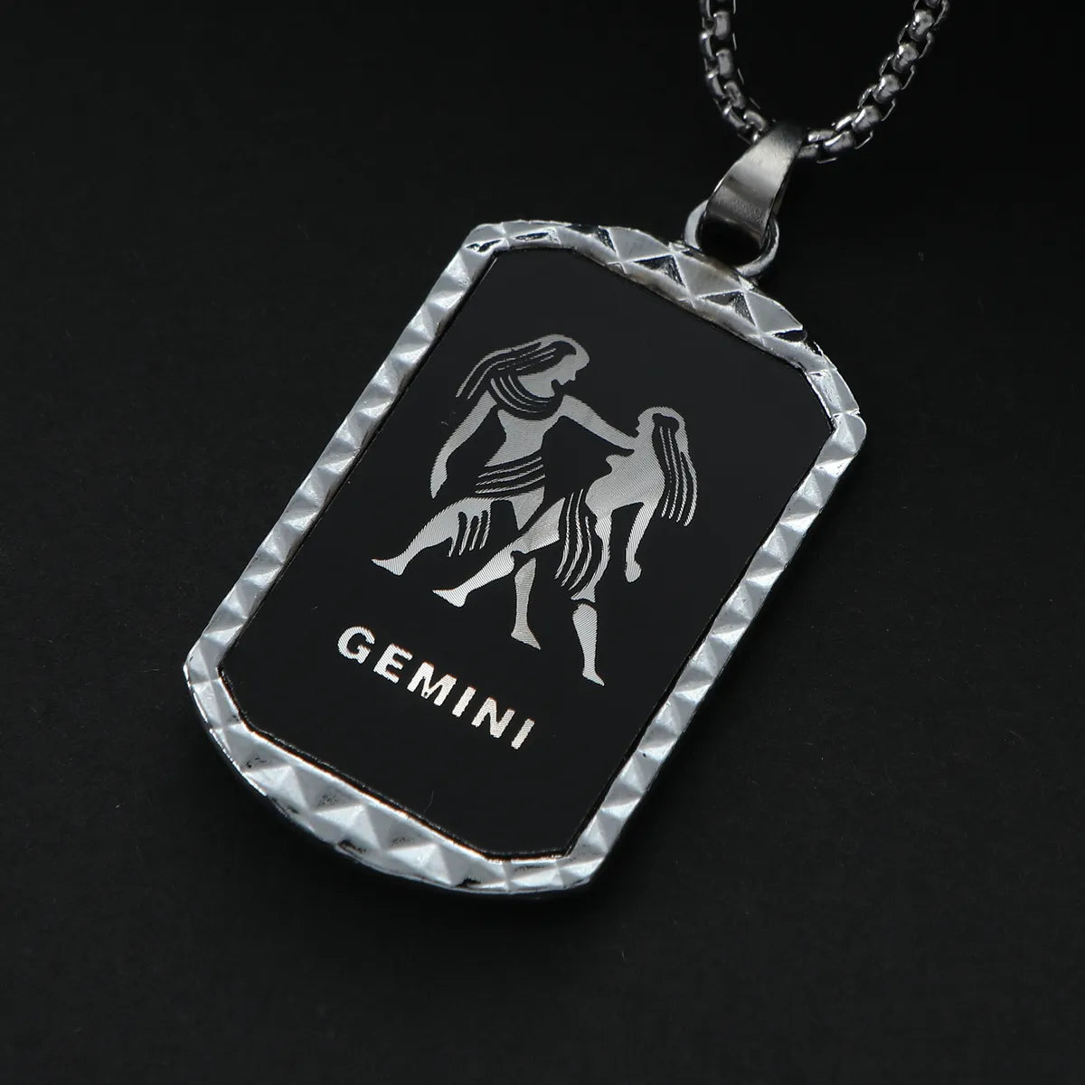 Steel Exaggerated Funny Constellation Pendant Necklace