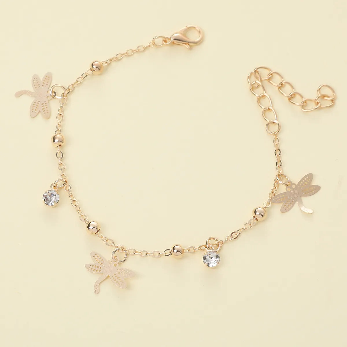 Steel Lady Simple Style Commute Inlay Leaves Heart Shape Butterfly Zircon Bracelets