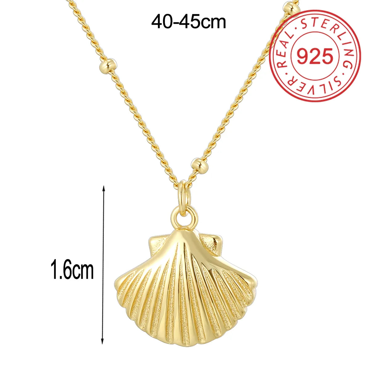 Sterling Silver 14K Gold Plated IG Style Simple Style Hollow Out Inlay Round Rhombus Shell Shell Zircon Pendant Necklace