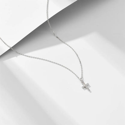 Sterling Silver 14K Gold Plated Rhodium Plated Simple Style Classic Style Solid Color Plating Inlay Zircon Pendant Necklace