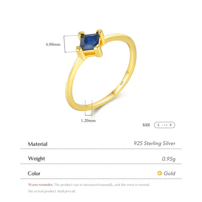 Sterling Silver 14K Gold Plated Simple Style Classic Style Commute Inlay Geometric Zircon Rings