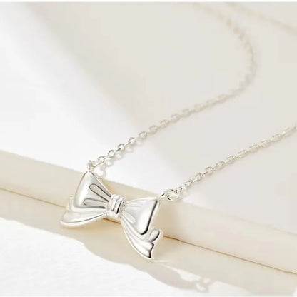 Sterling Silver Bow Knot Necklace