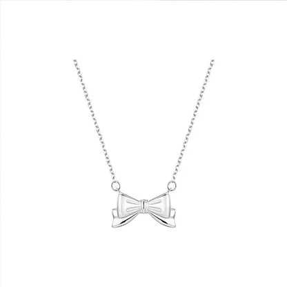 Sterling Silver Bow Knot Necklace