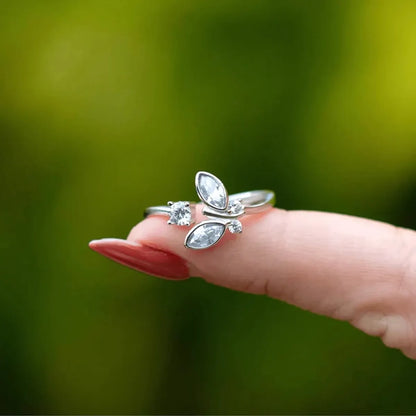 Sterling Silver Butterfly Open Rings