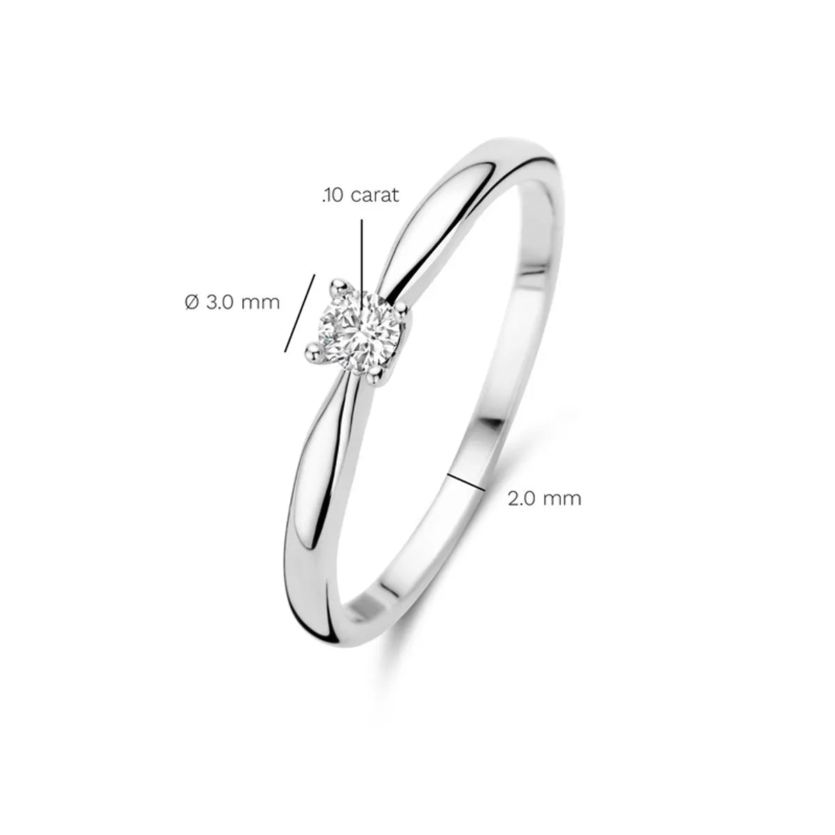 Sterling Silver Elegant Simple Style Geometric Plating Inlay Zircon Rings