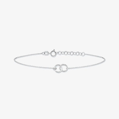 Sterling Silver IG Style Simple Style Circle Plating Bracelets