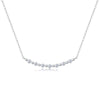 Sterling Silver Moissanite Inlay Geometric GRA Certificate Necklace