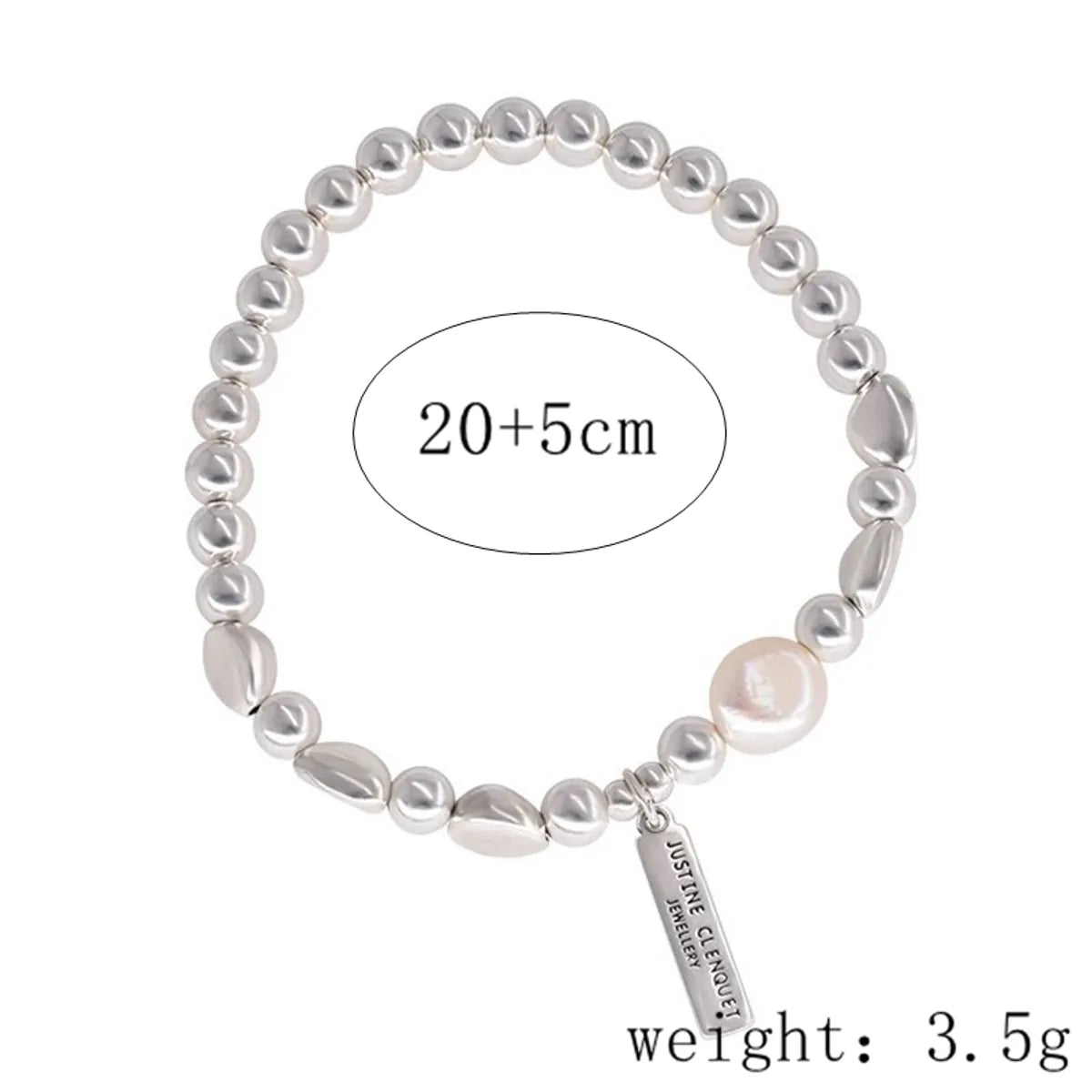 Sterling Silver Irregular Pearl Bracelets