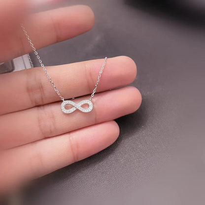 Sterling Silver Number Pendant Necklace