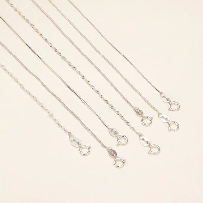 Sterling Silver Plating Geometric Necklace