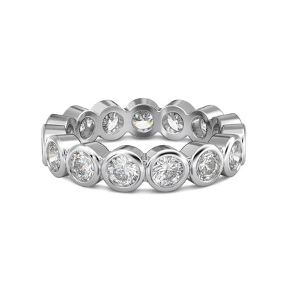 Sterling Silver Rhinestones Solid Color Rings