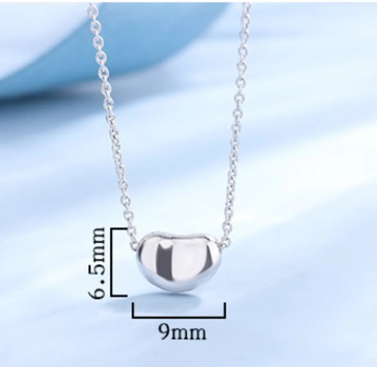 Sterling Silver Simple Style Geometric Plating Pendant Necklace