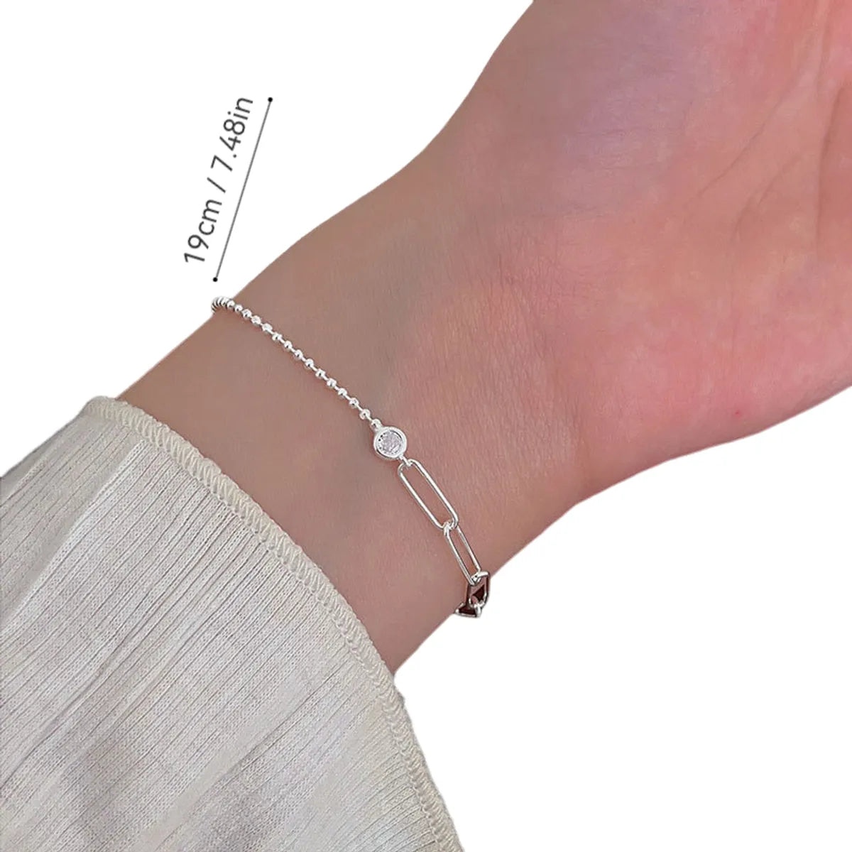 Sterling Silver Solid Color Bracelets