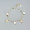 Sterling Silver Sweet Pearl Plating Shell Bracelets