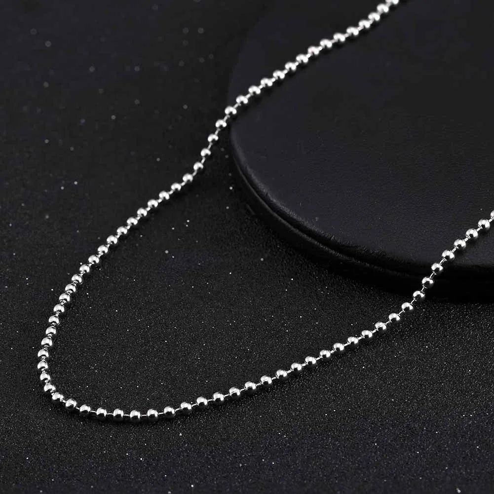 Sterling Silver White Gold Plated Rhodium Plated Silver Plated Simple Style Plating Geometric Necklace