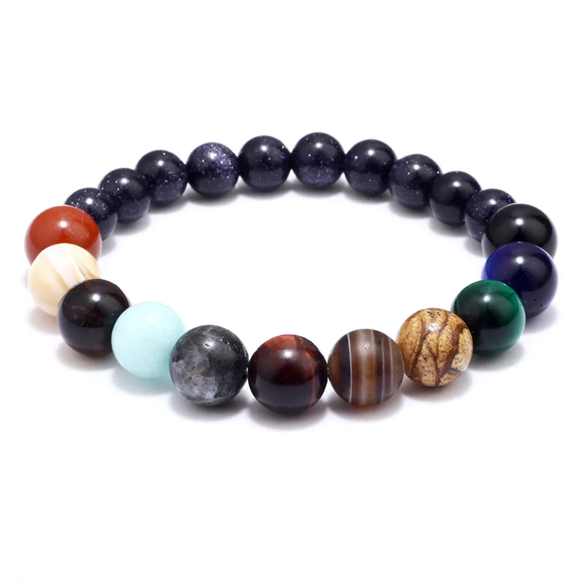 Simple Style Constellation Agate No Inlaid Bracelets