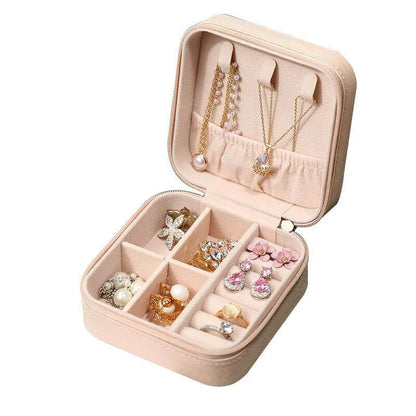 Pu Leather Basic Daily Solid Color Jewelry Boxes