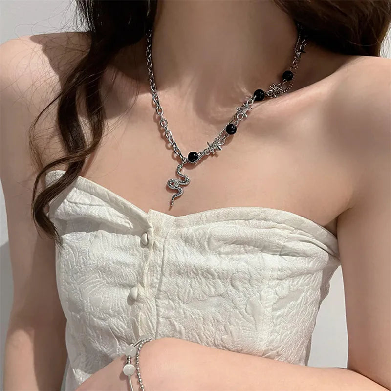 Streetwear Animal Alloy Inlay Rhinestones Women'S Pendant Necklace