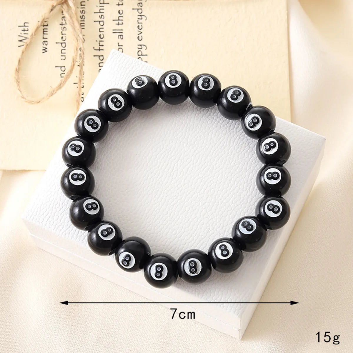 Streetwear Ball Arylic Beaded Unisex Bracelets