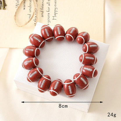 Streetwear Ball Arylic Beaded Unisex Bracelets