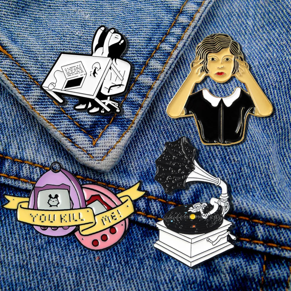 Streetwear Cartoon Character Alloy Enamel Unisex Brooches