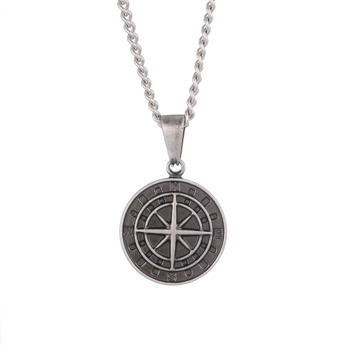 Streetwear Compass 304 Stainless Steel Unisex