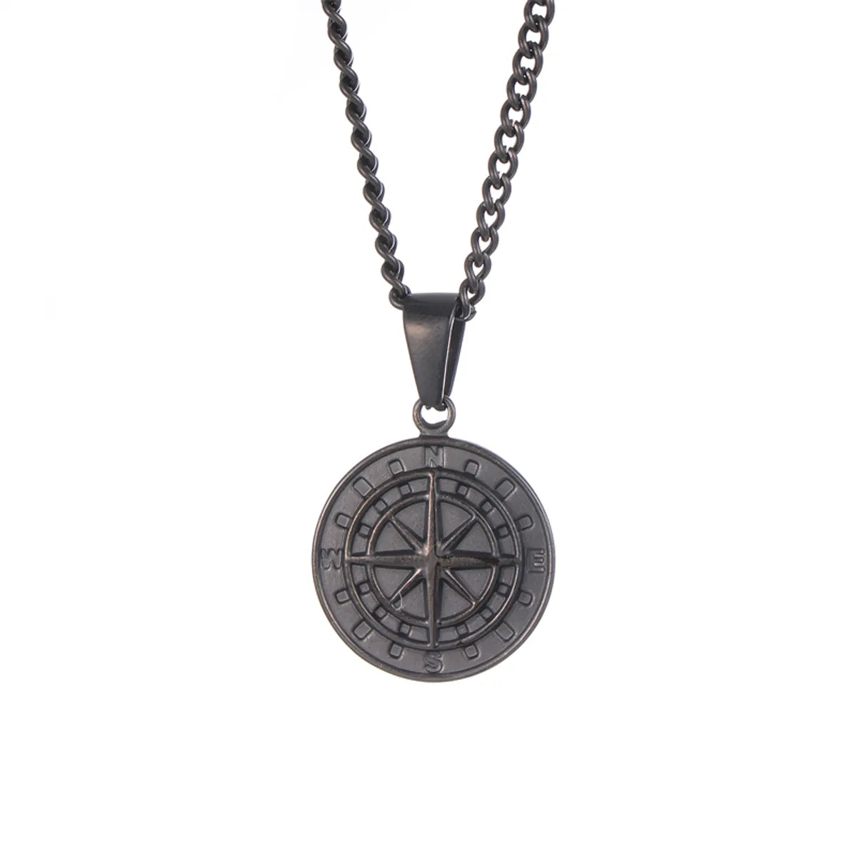 Streetwear Compass 304 Stainless Steel Unisex