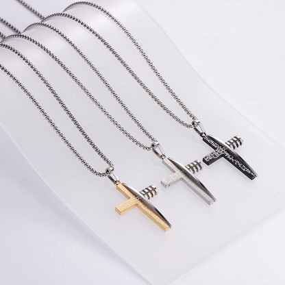 Streetwear Cross 304 Stainless Steel Unisex