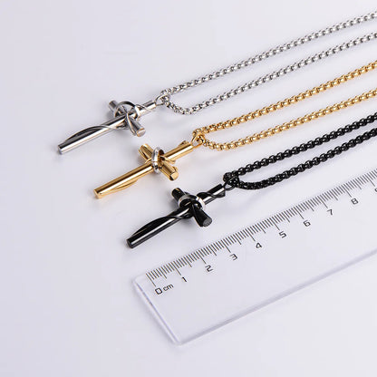 Streetwear Cross 304 Stainless Steel Unisex