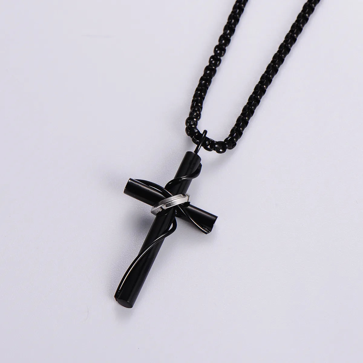 Streetwear Cross 304 Stainless Steel Unisex