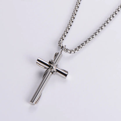 Streetwear Cross 304 Stainless Steel Unisex