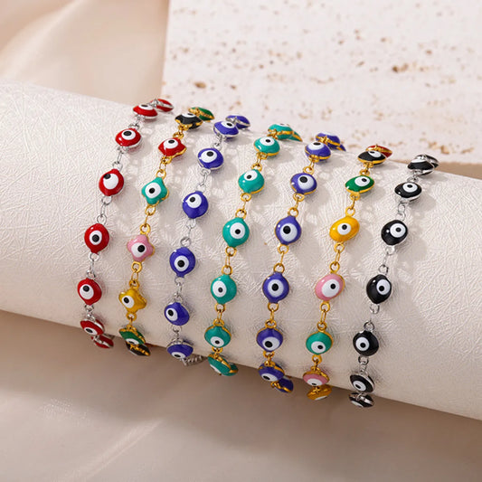 Streetwear Devil's Eye Stainless Steel Bracelets