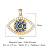 1 Piece Copper Zircon 18K Gold Plated Eye Of Horus