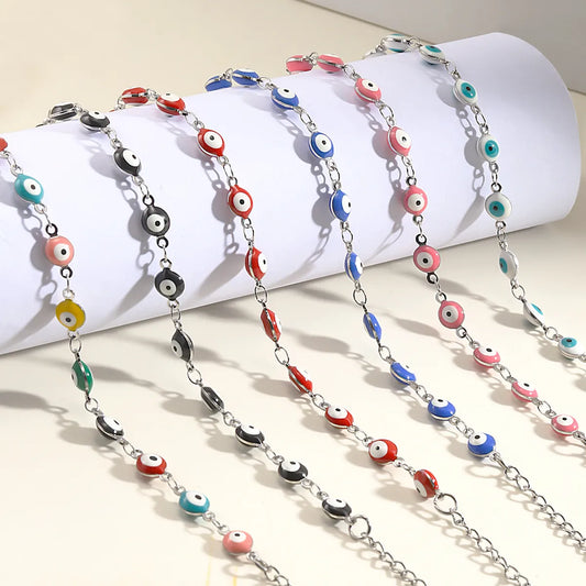 Streetwear Eye Stainless Steel Bracelets