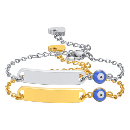 Streetwear Eye Stainless Steel Plating Gold Plated Bracelets