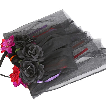 Streetwear Flower Cloth Epoxy Hair Band