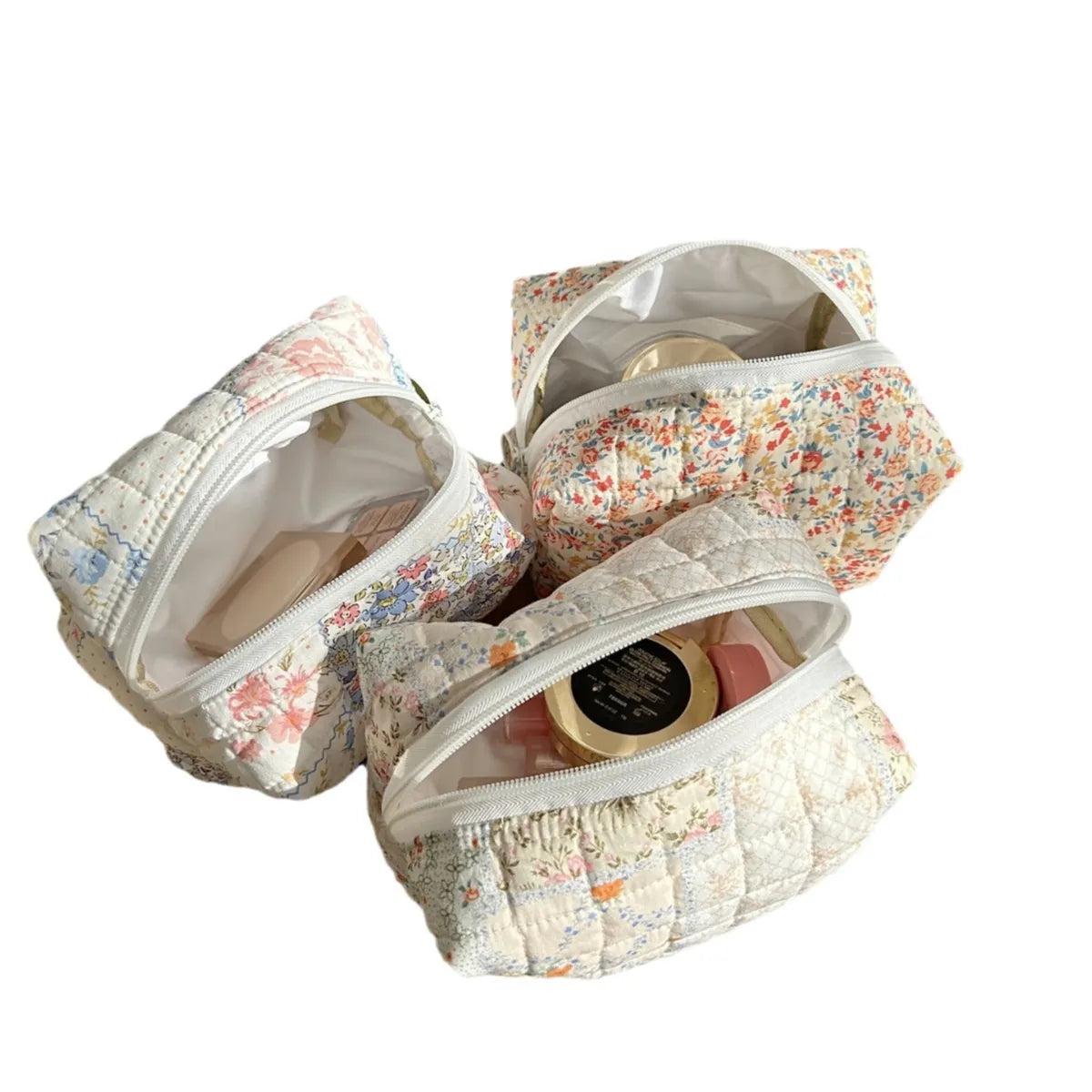 Streetwear Flower Cotton Pillow Shape Makeup Bags