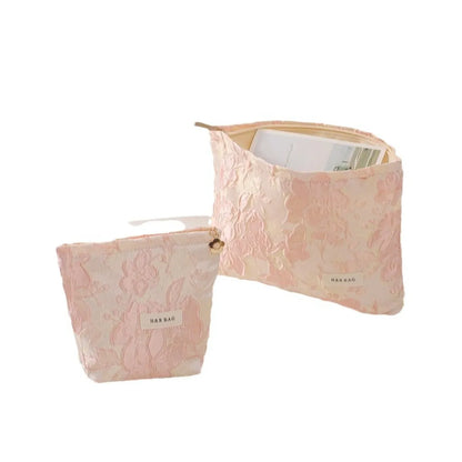 Streetwear Flower Cotton Square Makeup Bags