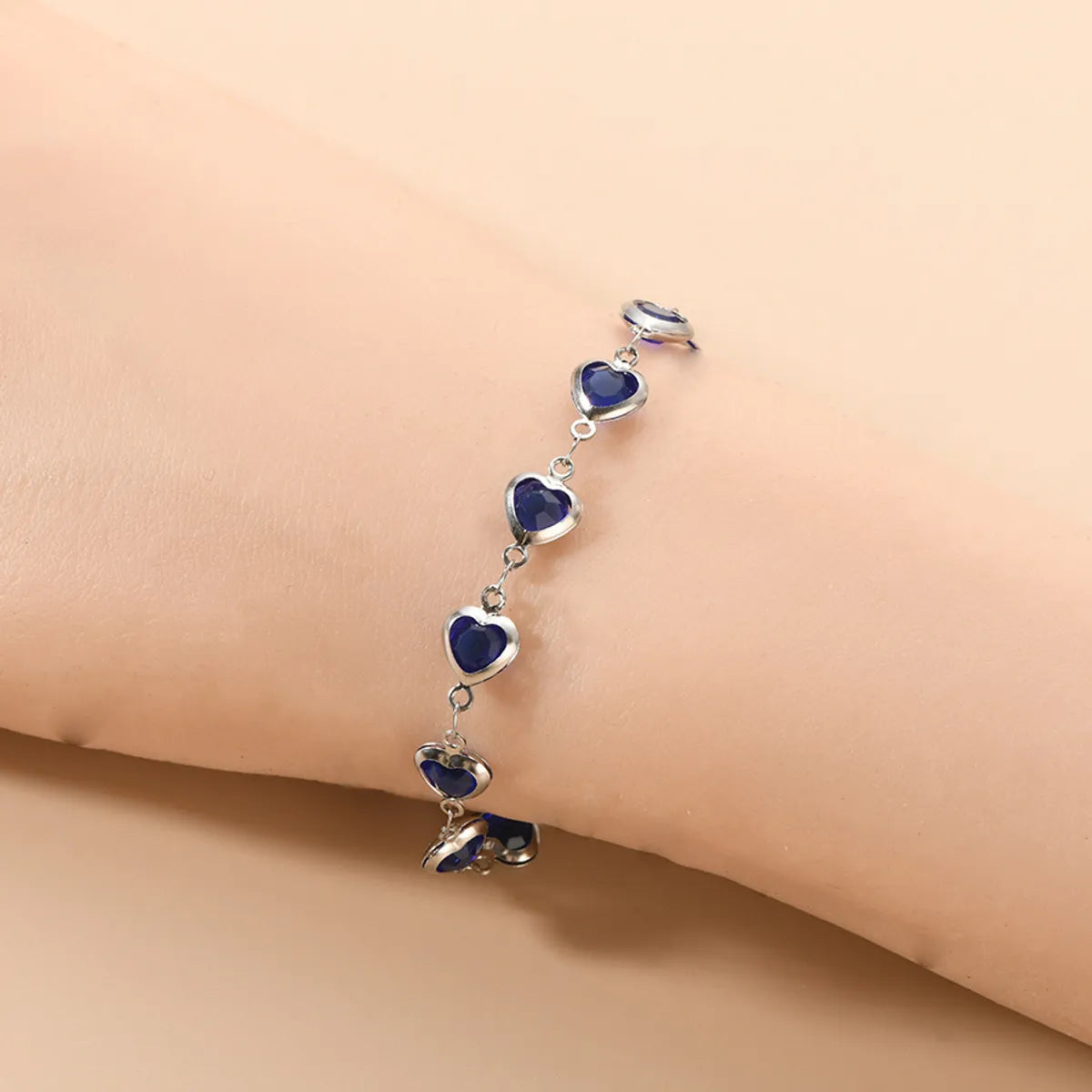 Streetwear Geometric Heart Shape 304 Stainless Steel Bracelets In Bulk