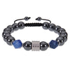 Streetwear Geometric Alloy Tiger Eye Obsidian Men'S Bracelets