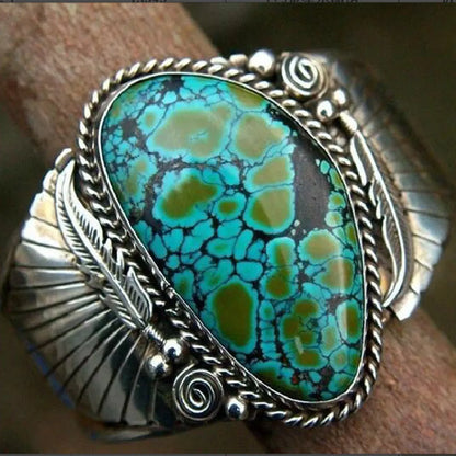 Streetwear Irregular Turquoise Alloy Wholesale Rings