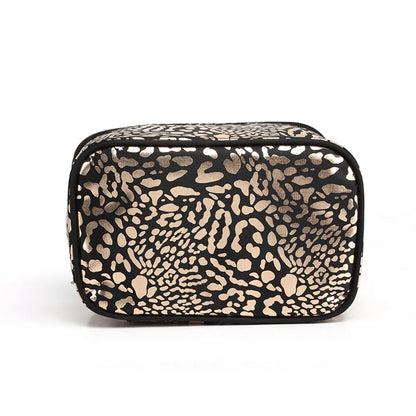 Streetwear Leopard Nylon Square Makeup Bags