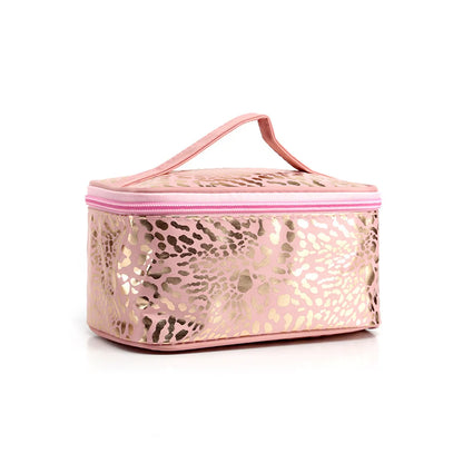 Streetwear Leopard Nylon Square Makeup Bags