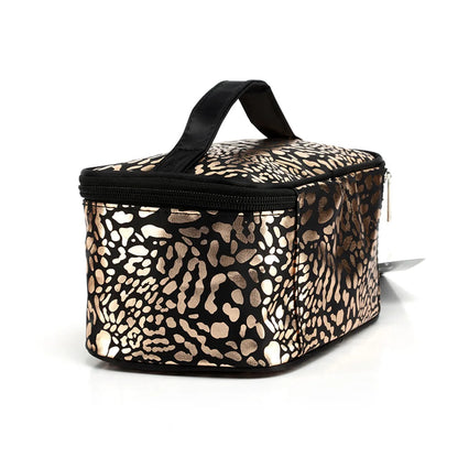 Streetwear Leopard Nylon Square Makeup Bags