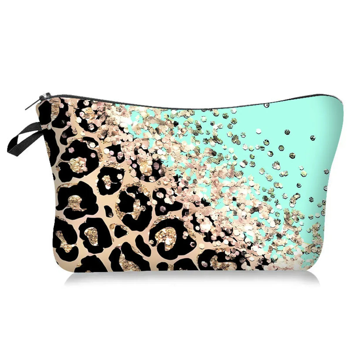 Streetwear Leopard Polyester Square Makeup Bags