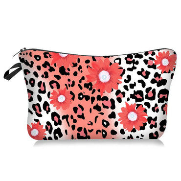 Streetwear Leopard Polyester Square Makeup Bags