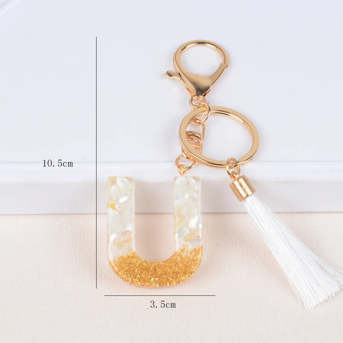 Streetwear Letter Metal Epoxy Bag Pendant Keychain